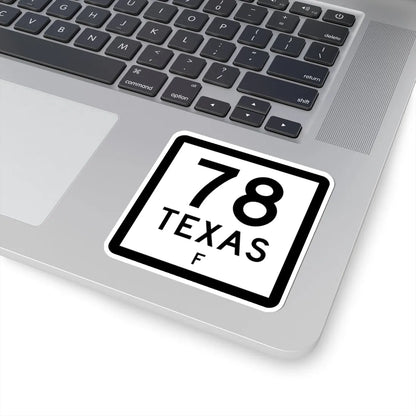 Texas 78-F (Texas) (Road Sign) STICKER Vinyl Kiss-Cut Decal - The Sticker Space