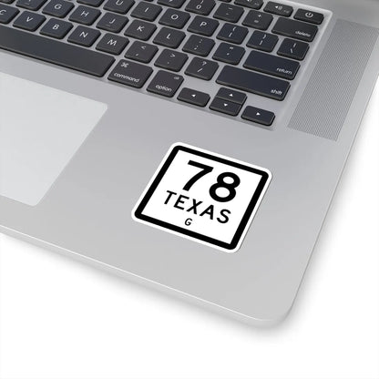 Texas 78-G (Texas) (Road Sign) STICKER Vinyl Kiss-Cut Decal - The Sticker Space