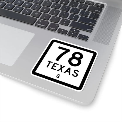 Texas 78-G (Texas) (Road Sign) STICKER Vinyl Kiss-Cut Decal - The Sticker Space