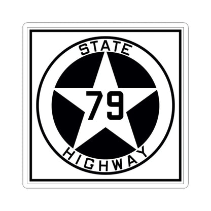 Texas 79 1917 (Texas) (Road Sign) STICKER Vinyl Kiss-Cut Decal 2 Inch White - The Sticker Space