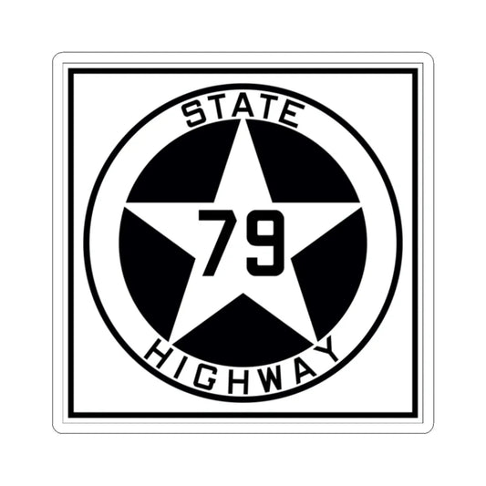 Texas 79 1917 (Texas) (Road Sign) STICKER Vinyl Kiss-Cut Decal 2 Inch White - The Sticker Space