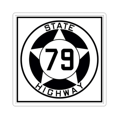Texas 79 1935 (Texas) (Road Sign) STICKER Vinyl Kiss-Cut Decal 2 Inch White - The Sticker Space