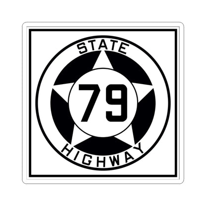Texas 79 1935 (Texas) (Road Sign) STICKER Vinyl Kiss-Cut Decal 6 Inch White - The Sticker Space