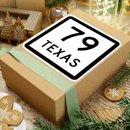 Texas 79 (Texas) (Road Sign) STICKER Vinyl Kiss-Cut Decal - The Sticker Space