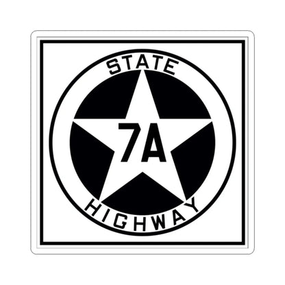 Texas 7A 1917 (Texas) (Road Sign) STICKER Vinyl Kiss-Cut Decal 2 Inch White - The Sticker Space