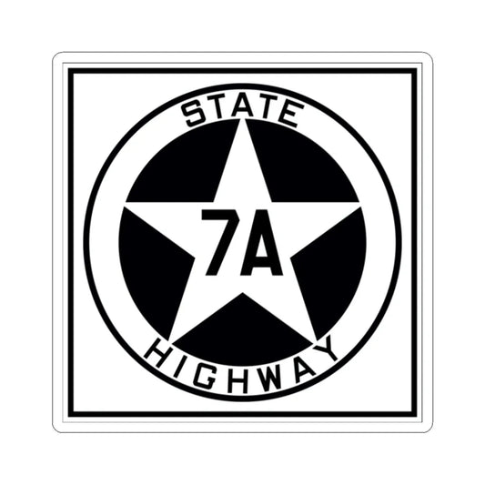 Texas 7A 1917 (Texas) (Road Sign) STICKER Vinyl Kiss-Cut Decal 2 Inch White - The Sticker Space