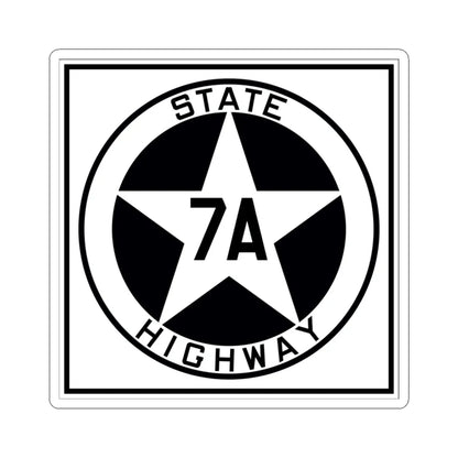 Texas 7A 1917 (Texas) (Road Sign) STICKER Vinyl Kiss-Cut Decal 3 Inch White - The Sticker Space