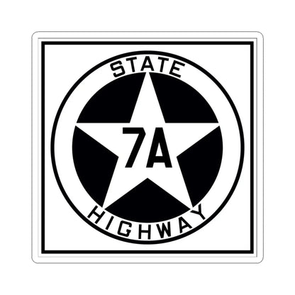 Texas 7A 1917 (Texas) (Road Sign) STICKER Vinyl Kiss-Cut Decal 4 Inch White - The Sticker Space