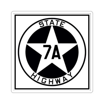 Texas 7A 1917 (Texas) (Road Sign) STICKER Vinyl Kiss-Cut Decal 6 Inch White - The Sticker Space