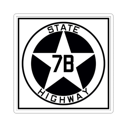 Texas 7B 1917 (Texas) (Road Sign) STICKER Vinyl Kiss-Cut Decal 3 Inch White - The Sticker Space