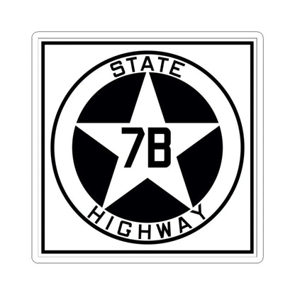 Texas 7B 1917 (Texas) (Road Sign) STICKER Vinyl Kiss-Cut Decal 4 Inch White - The Sticker Space