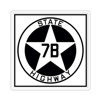 Texas 7B 1917 (Texas) (Road Sign) STICKER Vinyl Kiss-Cut Decal 6 Inch White - The Sticker Space