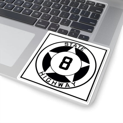 Texas 8 1935 (Texas) (Road Sign) STICKER Vinyl Kiss-Cut Decal - The Sticker Space