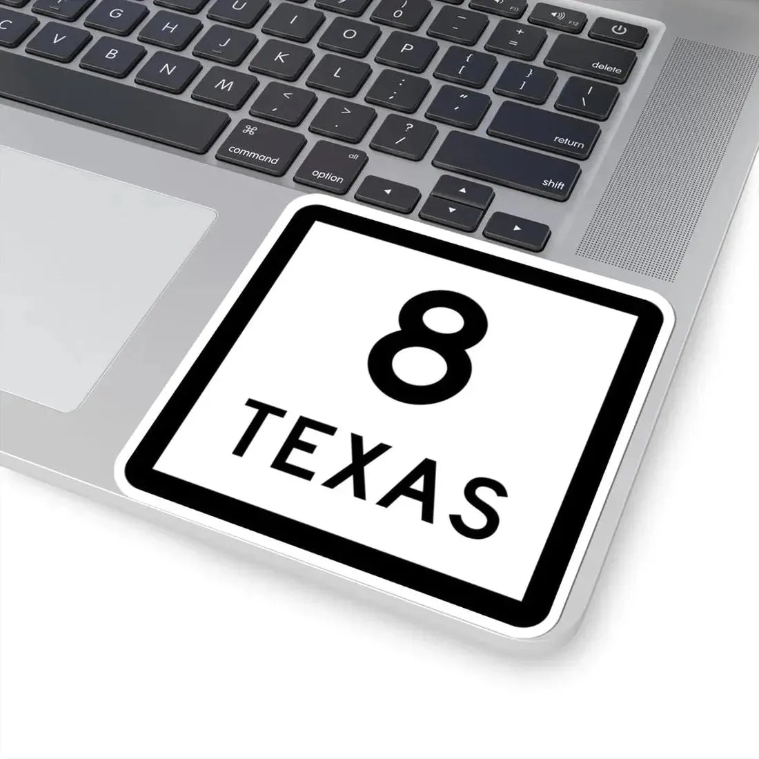 Texas 8 (Texas) (Road Sign) STICKER Vinyl Kiss-Cut Decal - The Sticker Space