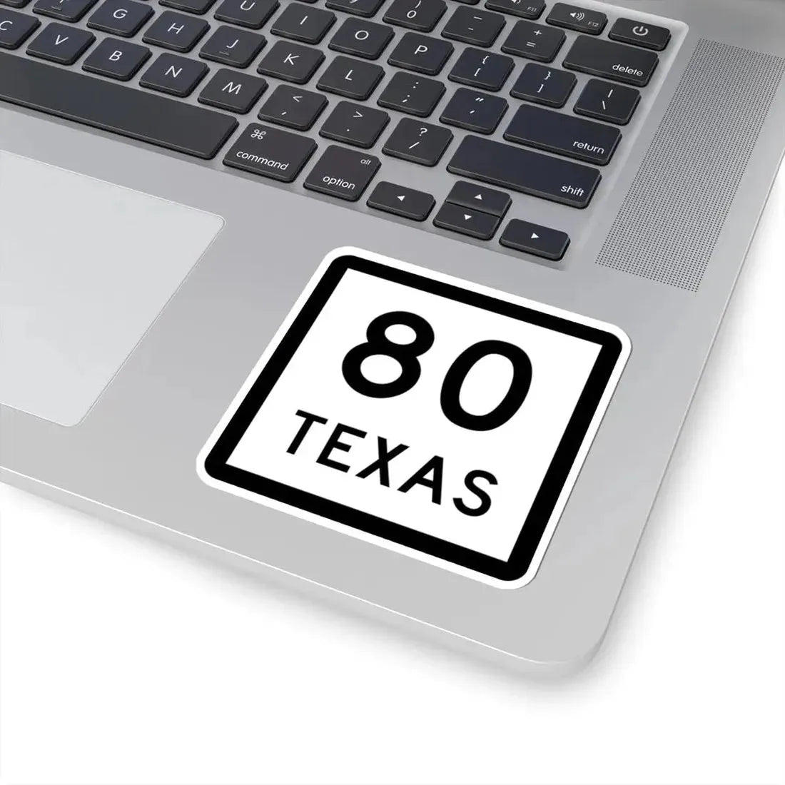 Texas 80 (Texas) (Road Sign) STICKER Vinyl Kiss-Cut Decal - The Sticker Space