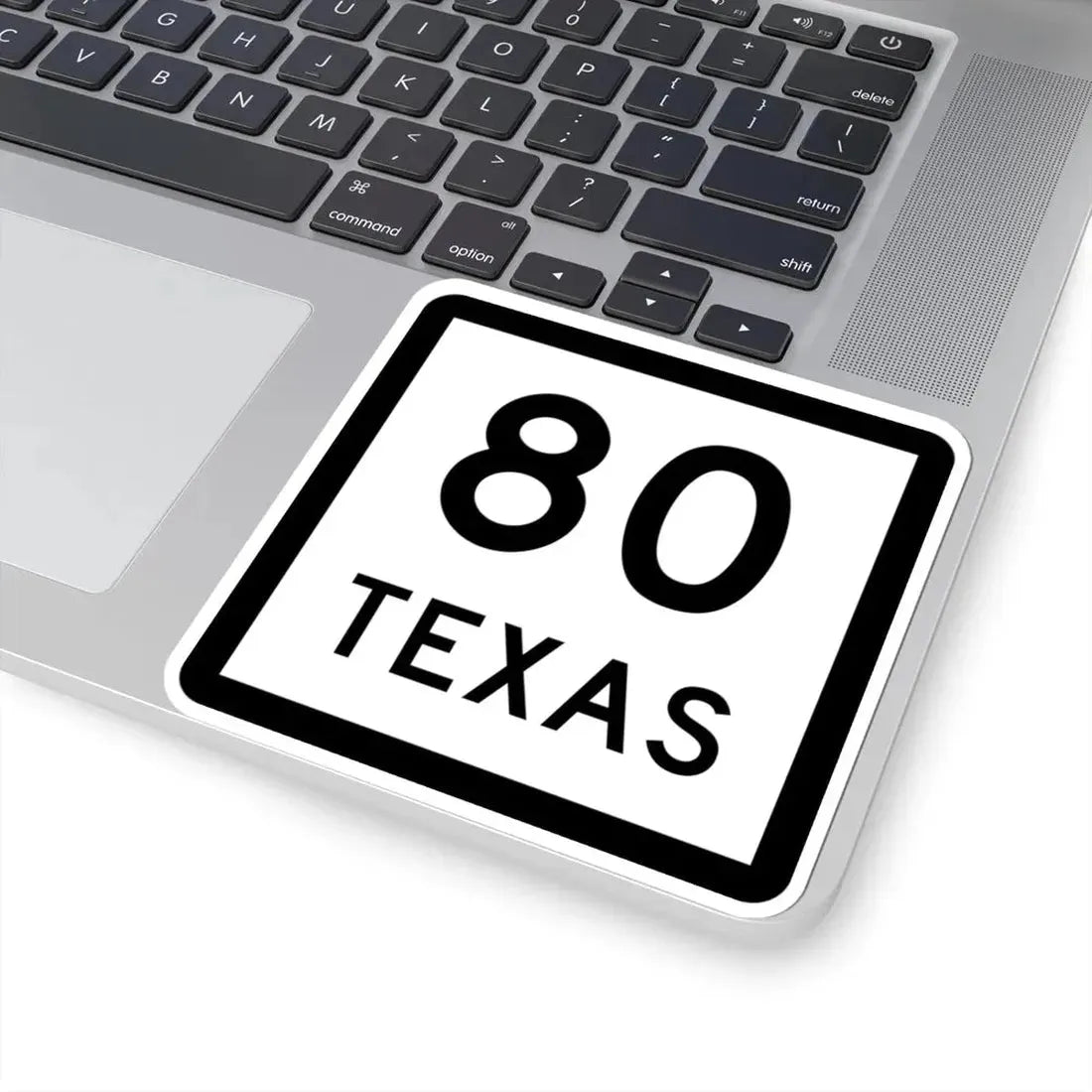 Texas 80 (Texas) (Road Sign) STICKER Vinyl Kiss-Cut Decal - The Sticker Space