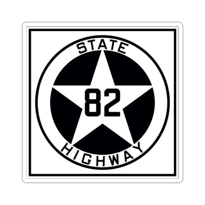 Texas 82 1917 (Texas) (Road Sign) STICKER Vinyl Kiss-Cut Decal 2 Inch White - The Sticker Space