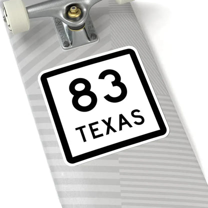 Texas 83 (Texas) (Road Sign) STICKER Vinyl Kiss-Cut Decal - The Sticker Space