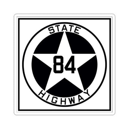 Texas 84 1917 (Texas) (Road Sign) STICKER Vinyl Kiss-Cut Decal 2 Inch White - The Sticker Space