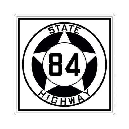 Texas 84 1935 (Texas) (Road Sign) STICKER Vinyl Kiss-Cut Decal 2 Inch White - The Sticker Space