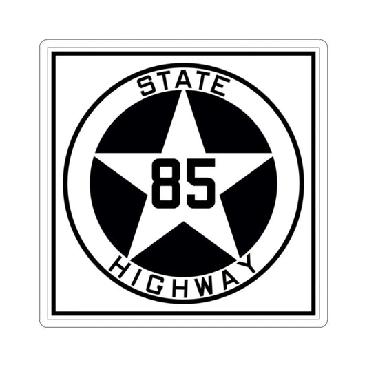 Texas 85 1917 (Texas) (Road Sign) STICKER Vinyl Kiss-Cut Decal 2 Inch White - The Sticker Space