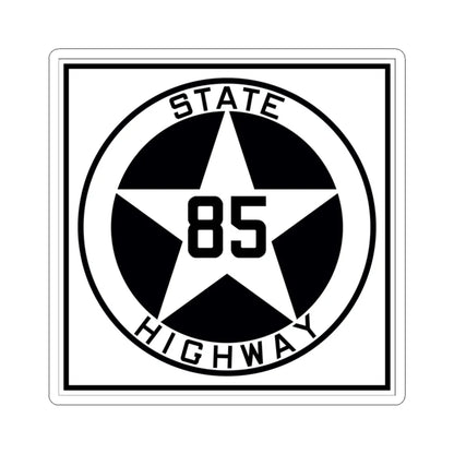 Texas 85 1917 (Texas) (Road Sign) STICKER Vinyl Kiss-Cut Decal 3 Inch White - The Sticker Space