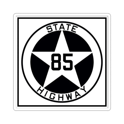 Texas 85 1917 (Texas) (Road Sign) STICKER Vinyl Kiss-Cut Decal 4 Inch White - The Sticker Space