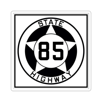 Texas 85 1935 (Texas) (Road Sign) STICKER Vinyl Kiss-Cut Decal 2 Inch White - The Sticker Space