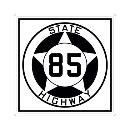 Texas 85 1935 (Texas) (Road Sign) STICKER Vinyl Kiss-Cut Decal 3 Inch White - The Sticker Space