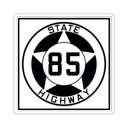Texas 85 1935 (Texas) (Road Sign) STICKER Vinyl Kiss-Cut Decal 4 Inch White - The Sticker Space