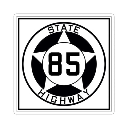 Texas 85 1935 (Texas) (Road Sign) STICKER Vinyl Kiss-Cut Decal 6 Inch White - The Sticker Space