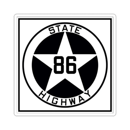 Texas 86 1917 (Texas) (Road Sign) STICKER Vinyl Kiss-Cut Decal 2 Inch White - The Sticker Space