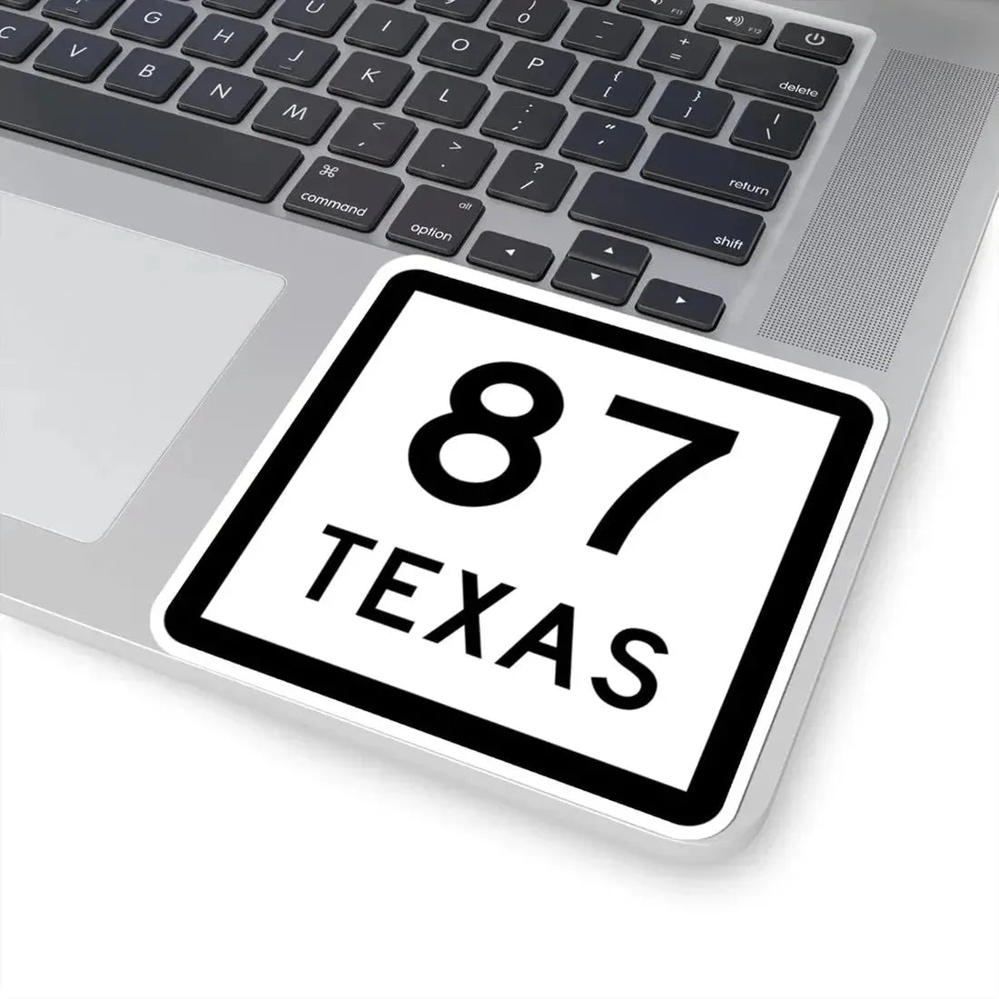 Texas 87 (Texas) (Road Sign) STICKER Vinyl Kiss-Cut Decal - The Sticker Space