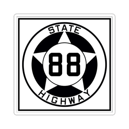 Texas 88 1935 (Texas) (Road Sign) STICKER Vinyl Kiss-Cut Decal 2 Inch White - The Sticker Space
