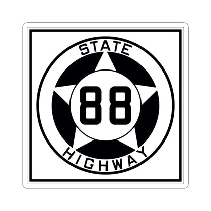 Texas 88 1935 (Texas) (Road Sign) STICKER Vinyl Kiss-Cut Decal 3 Inch White - The Sticker Space