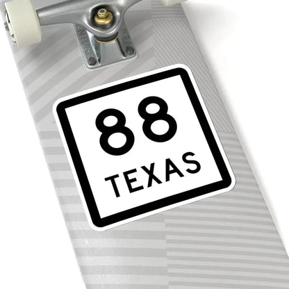 Texas 88 (Texas) (Road Sign) STICKER Vinyl Kiss-Cut Decal - The Sticker Space