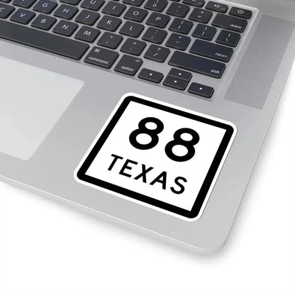 Texas 88 (Texas) (Road Sign) STICKER Vinyl Kiss-Cut Decal - The Sticker Space