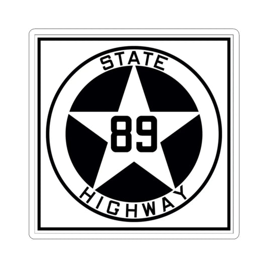 Texas 89 1917 (Texas) (Road Sign) STICKER Vinyl Kiss-Cut Decal 2 Inch White - The Sticker Space