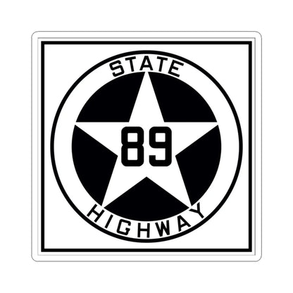 Texas 89 1917 (Texas) (Road Sign) STICKER Vinyl Kiss-Cut Decal 3 Inch White - The Sticker Space