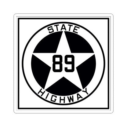 Texas 89 1917 (Texas) (Road Sign) STICKER Vinyl Kiss-Cut Decal 4 Inch White - The Sticker Space