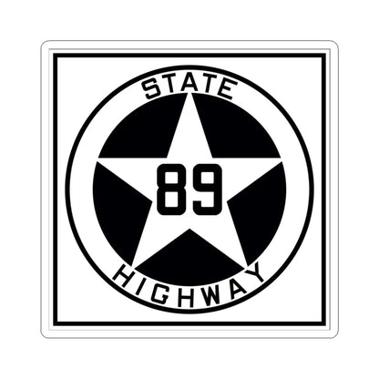Texas 89 1917 (Texas) (Road Sign) STICKER Vinyl Kiss-Cut Decal 6 Inch White - The Sticker Space