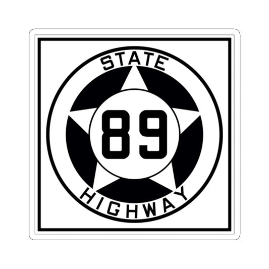 Texas 89 1935 (Texas) (Road Sign) STICKER Vinyl Kiss-Cut Decal 2 Inch White - The Sticker Space