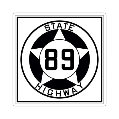 Texas 89 1935 (Texas) (Road Sign) STICKER Vinyl Kiss-Cut Decal 3 Inch White - The Sticker Space