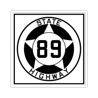 Texas 89 1935 (Texas) (Road Sign) STICKER Vinyl Kiss-Cut Decal 4 Inch White - The Sticker Space