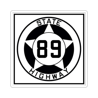 Texas 89 1935 (Texas) (Road Sign) STICKER Vinyl Kiss-Cut Decal 6 Inch White - The Sticker Space