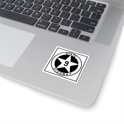 Texas 9 1917 (Texas) (Road Sign) STICKER Vinyl Kiss-Cut Decal - The Sticker Space
