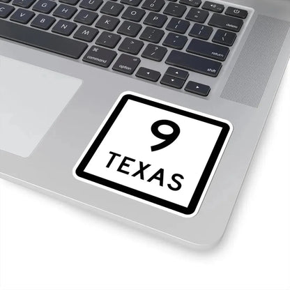 Texas 9 (Texas) (Road Sign) STICKER Vinyl Kiss-Cut Decal - The Sticker Space