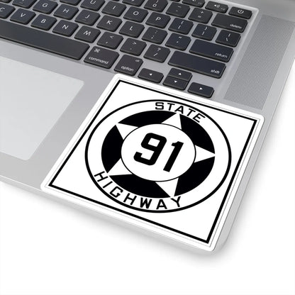 Texas 91 1935 (Texas) (Road Sign) STICKER Vinyl Kiss-Cut Decal - The Sticker Space