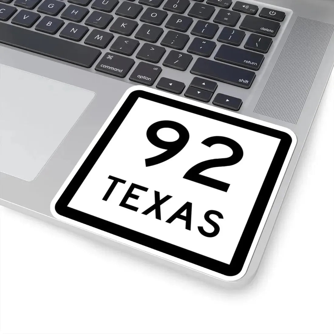 Texas 92 (Texas) (Road Sign) STICKER Vinyl Kiss-Cut Decal - The Sticker Space