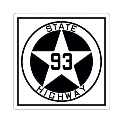 Texas 93 1917 (Texas) (Road Sign) STICKER Vinyl Kiss-Cut Decal 2 Inch White - The Sticker Space